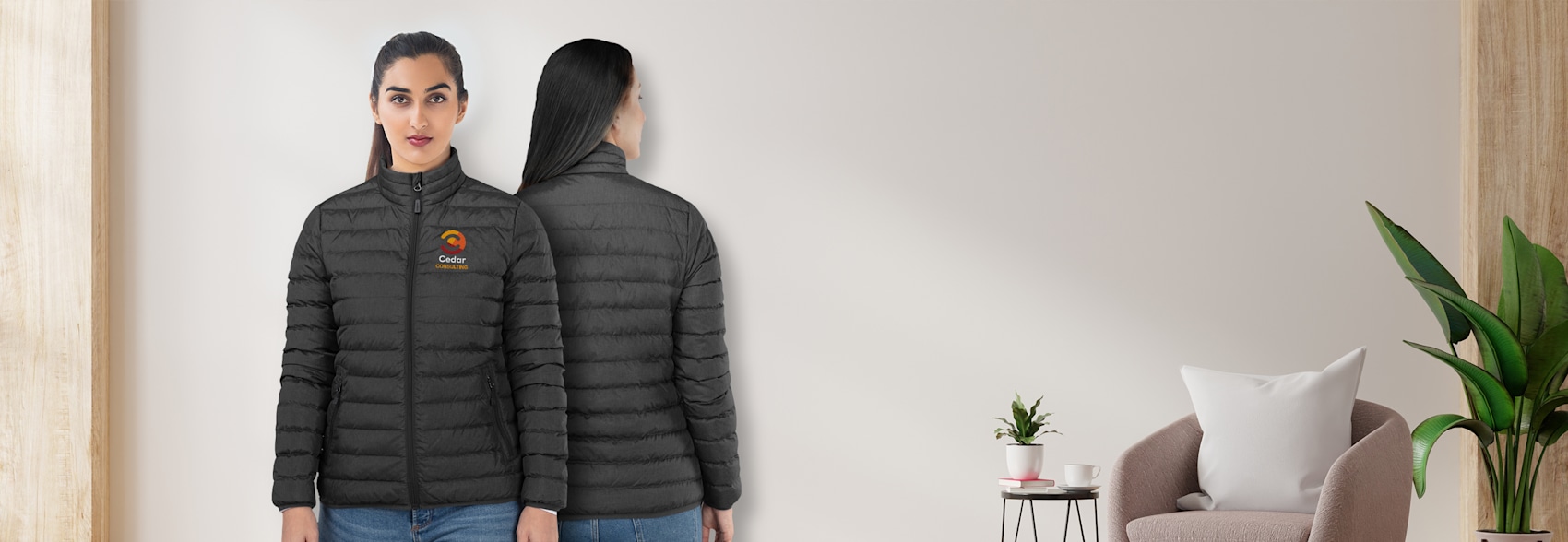 Design & Print Puffer Jacket For Women Online Vistaprint